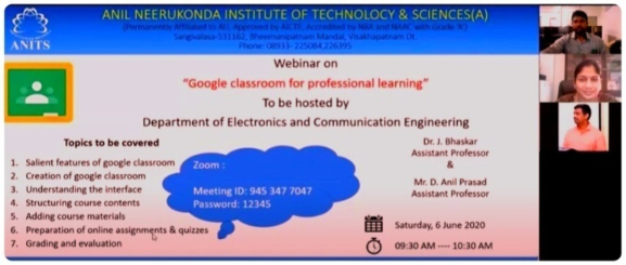 A WEBINAR ON GOOGLE CLASSROOM FOR PROFESSIONAL LEARNING